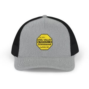 Snapback Trucker Hat - Steel Valley Hydraulics Retro Logo